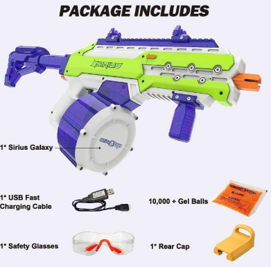 CosmoX Sirius Sci-Fi Gel Blaster (Azurite and Lime)