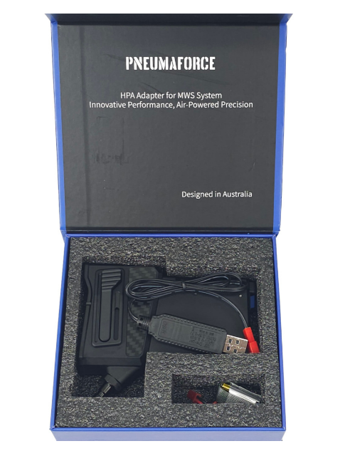 WM PNEUMAFORCE HPA Black Adaptor Magazine for MWS (ZET System) GBBR - Gel Blaster Guns, Pistols, Handguns, Rifles For Sale