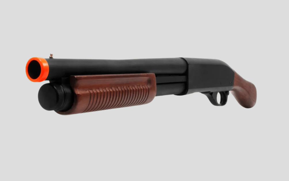 Golden Eagle M870 Real Wood Sawn-Off Gas Powered Shotgun - Gel8877RW - Gel Blaster Guns, Pistols, Handguns, Rifles For Sale