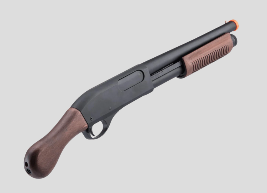Golden Eagle M870 Real Wood Sawn-Off Gas Powered Shotgun - Gel8877RW - Gel Blaster Guns, Pistols, Handguns, Rifles For Sale