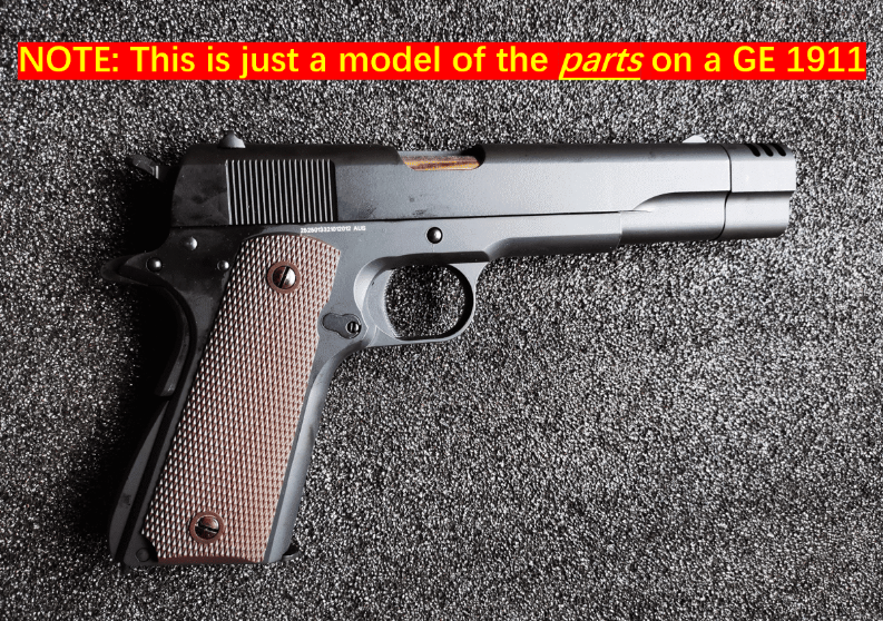 Compensator for DB / GE 1911 Series Gas Blowback Pistol - Gel Blaster Magazines For Sale
