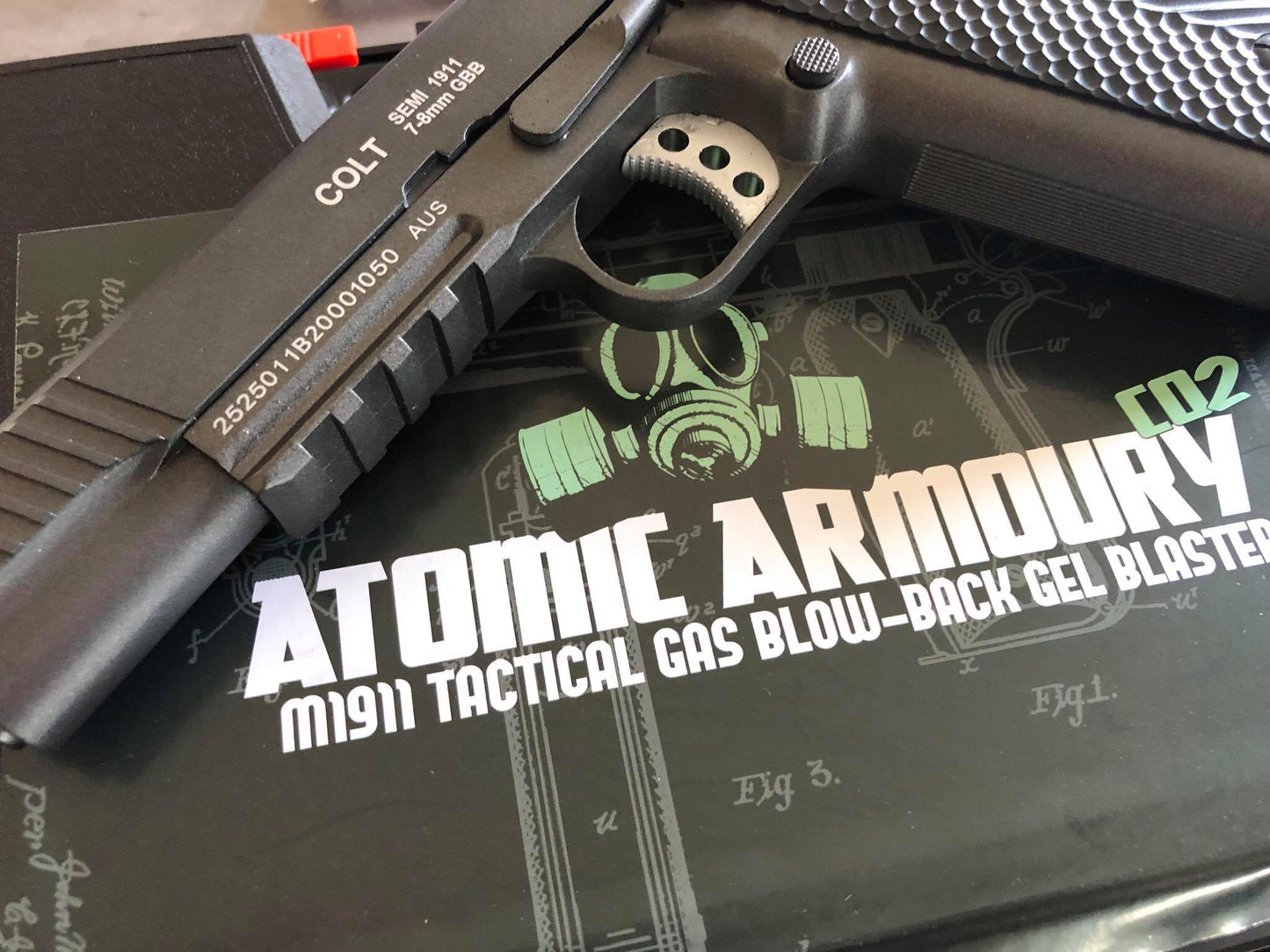 ATOMIC ARMOURY 1911 TACTICAL GBB Pistol - Gel Blaster Guns, Pistols, Handguns, Rifles For Sale