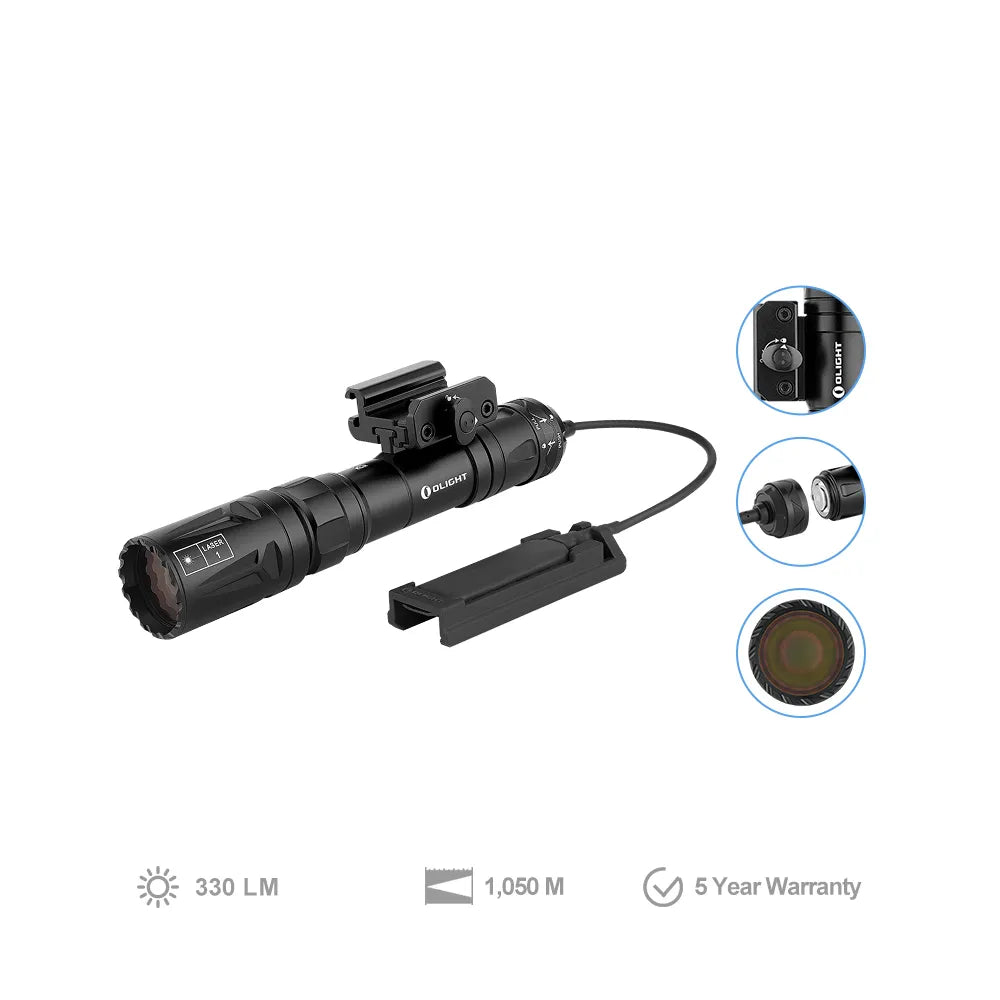 Olight Odin Turbo 1,050m Tactical LEP Hunting Light – Black - Gel Blaster Parts & Accessories For Sale