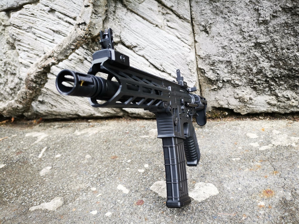 Well CQB T6 Full Metal CNC Custom with Mosfet - Black