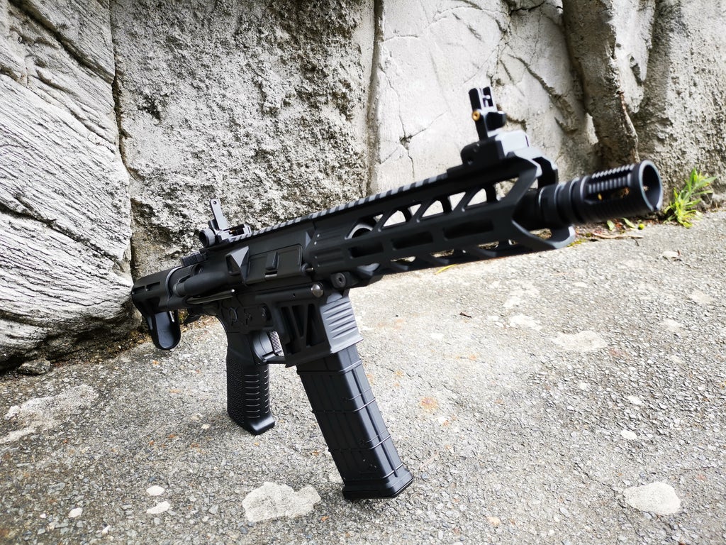 Well CQB T6 Full Metal CNC Custom with Mosfet - Black