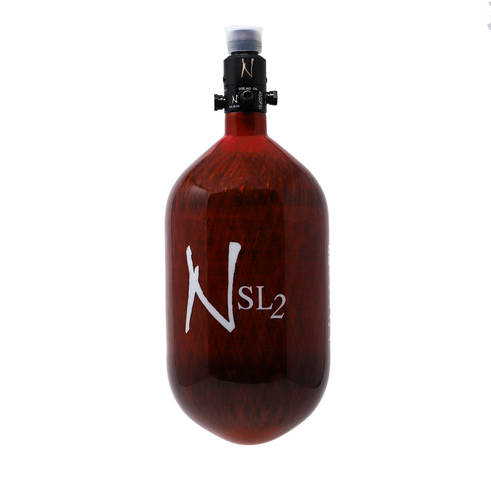Ninja SL2 68/4500 Carbon Fiber Air Tank - Red - Gel Blaster Parts & Accessories For Sale