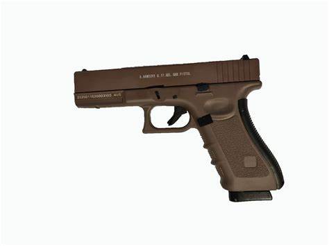 ATOMIC ARMOURY G17 GBB Pistol (C02) Black or Tan - Gel Blaster Guns, Pistols, Handguns, Rifles For Sale