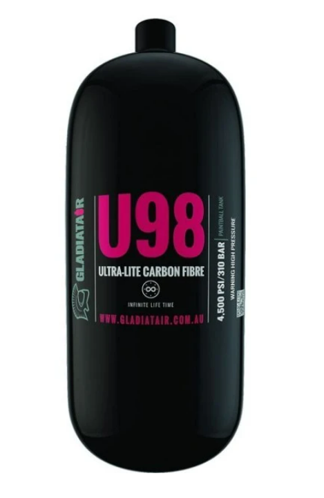 GladiatAir - U98 - Ultralight 98ci 4500psi Tank (includes regulator) - Gel Blaster Parts & Accessories For Sale