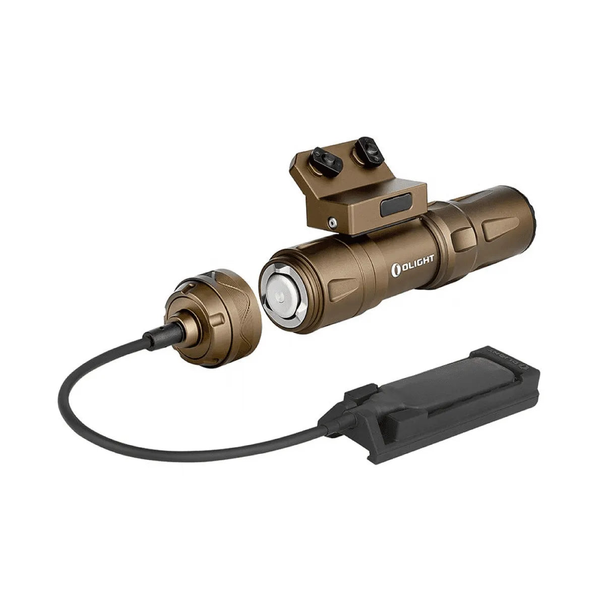 Olight Odin Mini 1250 Lumens 240m Tactical Torch – Desert Tan - Gel Blaster Parts & Accessories For Sale