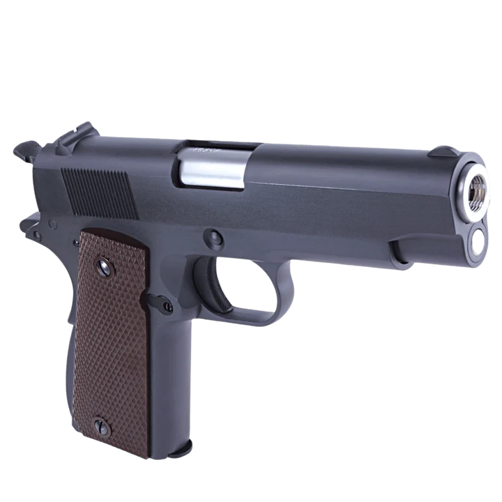 "COMMANDER" WE TECH 1943 GELSOFT GAS BLOWBACK PISTOL - Gel Blaster Guns, Pistols, Handguns, Rifles For Sale