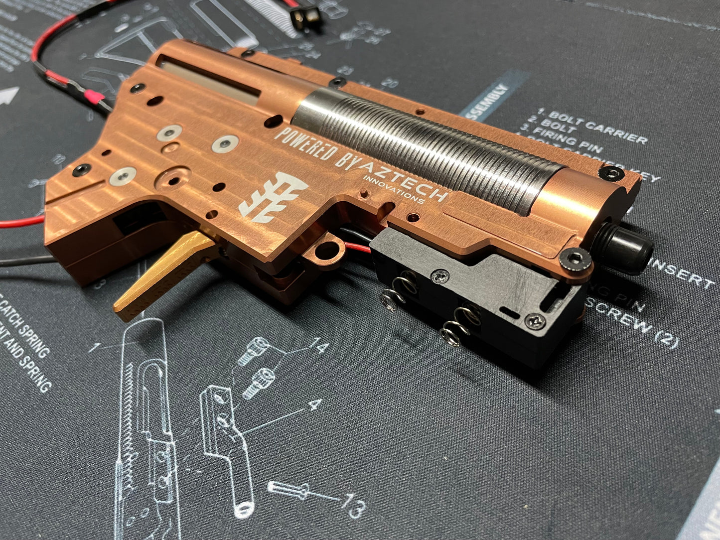 Aztech Scythe V2 complete build drop in CNC Gearbox - Gel Blaster Parts & Accessories Gearbox For Sale