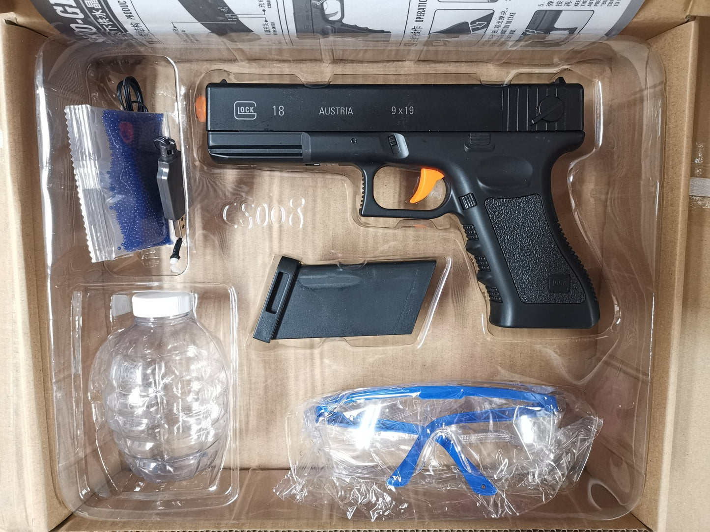 SKD GLOCK 18 Auto - Gel Blaster Guns, Pistols, Handguns, Rifles For Sale - Sting Ops Tactical