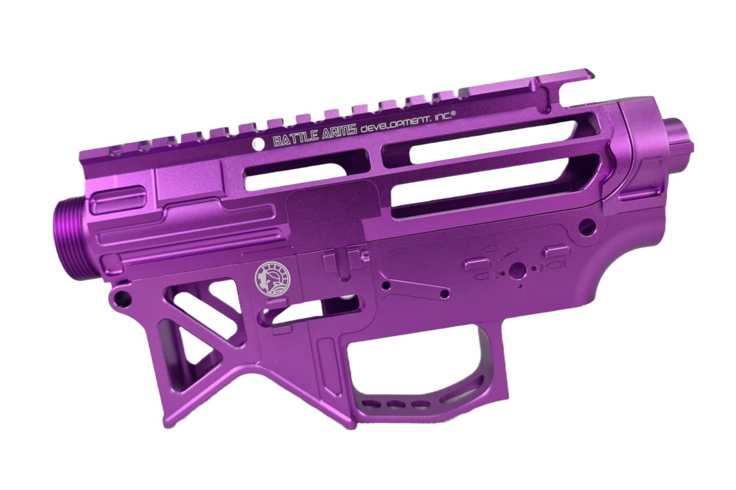BAD 556 CNC Skeleton V2 Receiver (Purple) - Gel Blaster Parts & Accessories For Sale