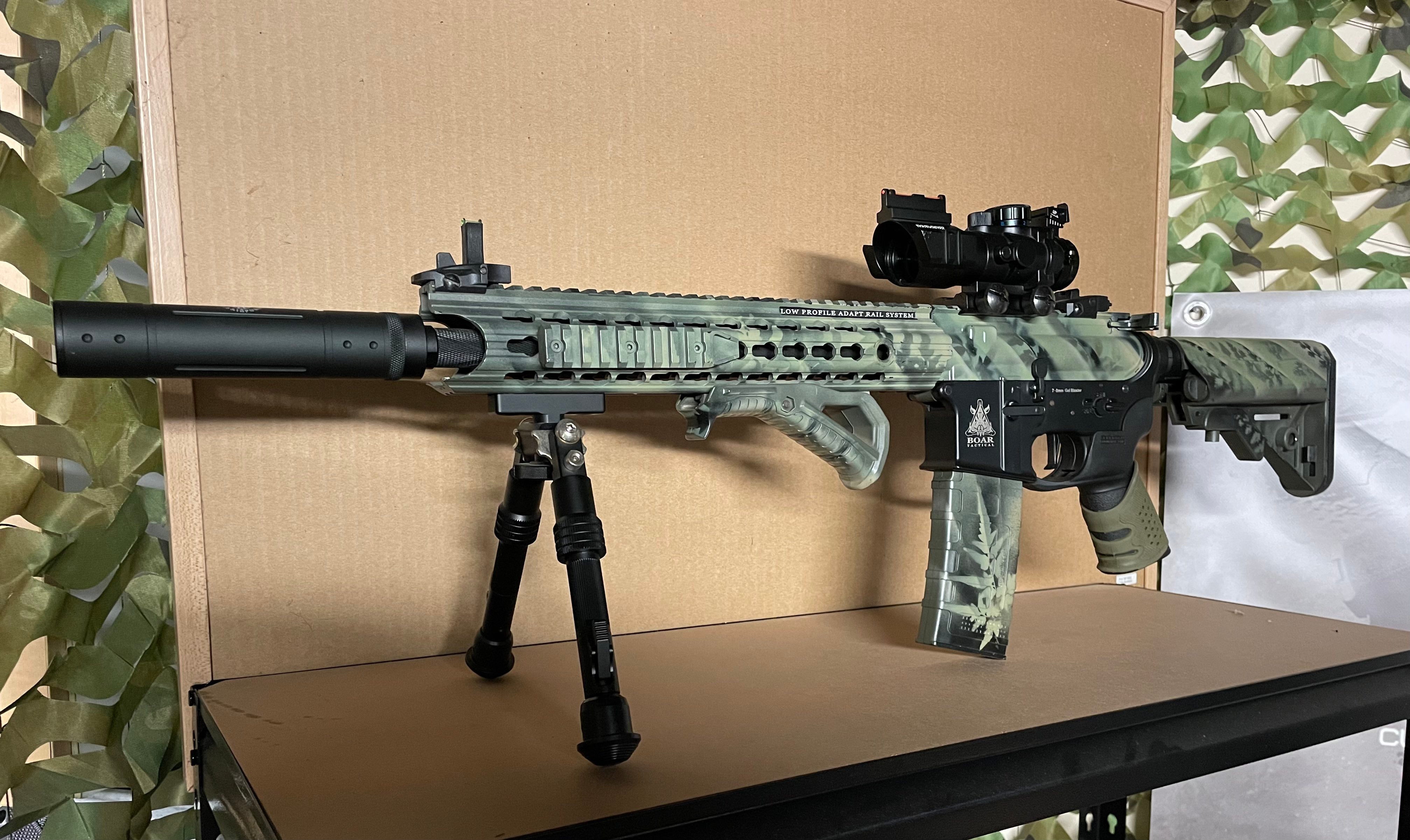 Boar Machine Gun Custom APS Boar DMR - Gel Blaster Guns, Pistols, Handguns, Rifles For ...