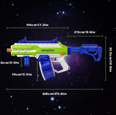 CosmoX Sirius Sci-Fi Gel Blaster (Azurite and Lime)