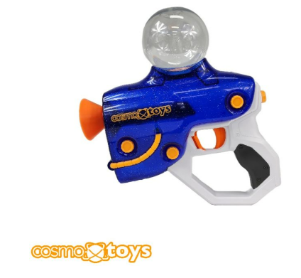 CosmoX Aquanaut Sci-Fi Gel Blaster Pistol (Blue with Glitter) 