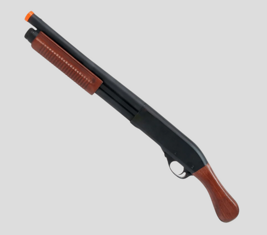 Golden Eagle M870 Real Wood Sawn-Off Gas Powered Shotgun - Gel8877RW - Gel Blaster Guns, Pistols, Handguns, Rifles For Sale