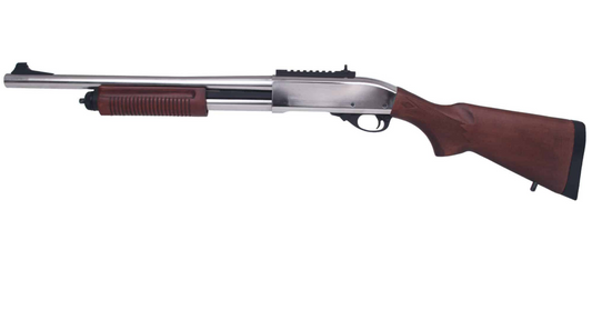 Golden Eagle M870 Real Wood Gas Powered Shotgun - Gel8870RW-SV - Gel Blaster Guns, Pistols, Handguns, Rifles For Sale