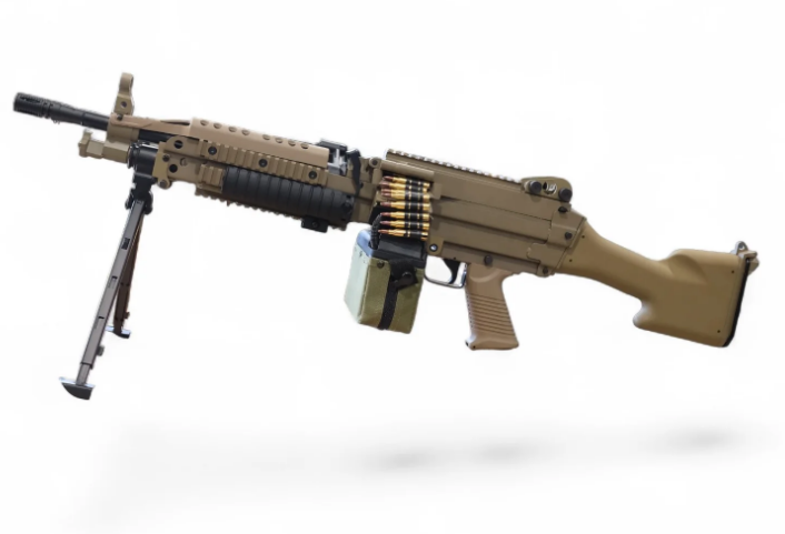 A&K Cybergun FN Licensed MK46 Full Metal Gel Blaster Replica (Tan) - Gel Blaster Guns, Pistols, Handguns, Rifles For Sale