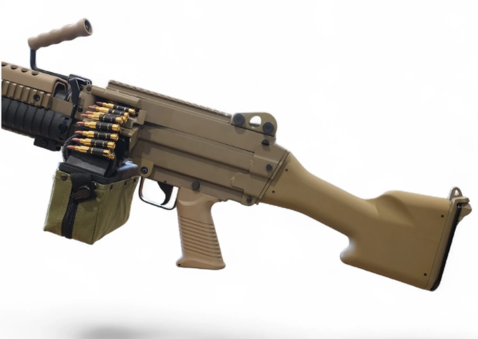 A&K Cybergun FN Licensed MK46 Full Metal Gel Blaster Replica (Tan) - Gel Blaster Guns, Pistols, Handguns, Rifles For Sale