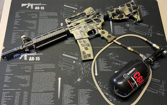 Custom Well M401 RIS Milsim HPA Kit - Gel Blaster Guns, Pistols, Handguns, Rifles For Sale