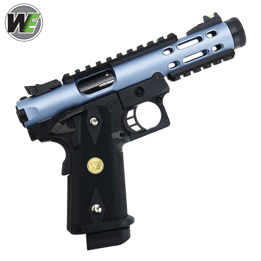 WE Galaxy Hi-Capa 5.1 Type A GBB Pistol - Blue Slide K Frame - Gel Blaster Guns, Pistols, Handguns, Rifles For Sale
