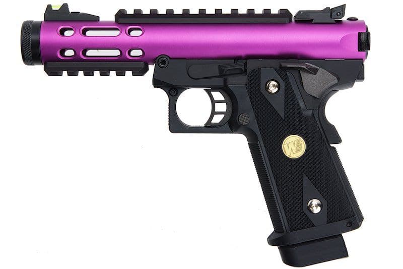 WE Galaxy Hi-Capa 5.1 Type A GBB Pistol - Purple Slide K Frame - Gel Blaster Guns, Pistols, Handguns, Rifles For Sale