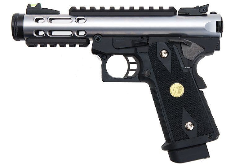 WE Galaxy Hi-Capa 5.1 Type A GBB Pistol - Silver Slide K Frame - Gel Blaster Guns, Pistols, Handguns, Rifles For Sale