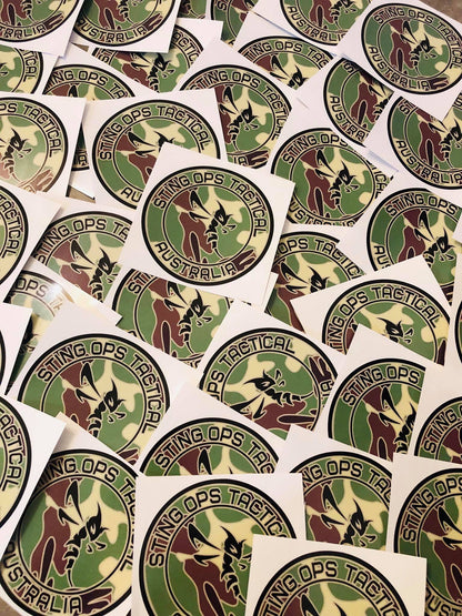 Sting Ops Tactical Australia Sticker - Gel Blaster Parts & Accessories For Sale