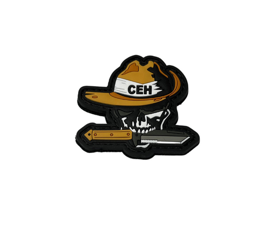 CEH Skull Velcro PVC Patch - Gel Blaster Parts & Accessories For Sale