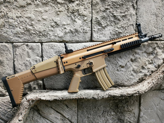 CYMA SCAR-L (V2) Metal Gel Blaster (Tan)  - Gel Blaster Guns, Pistols, Handguns, Rifles For Sale