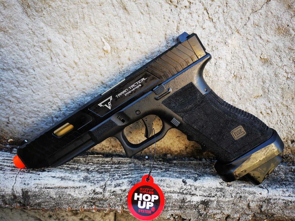 Double Bell Glock G34 TTI John Wick (Gas) Black - Gel Blaster Guns, Pistols, Handguns, Rifles For Sale