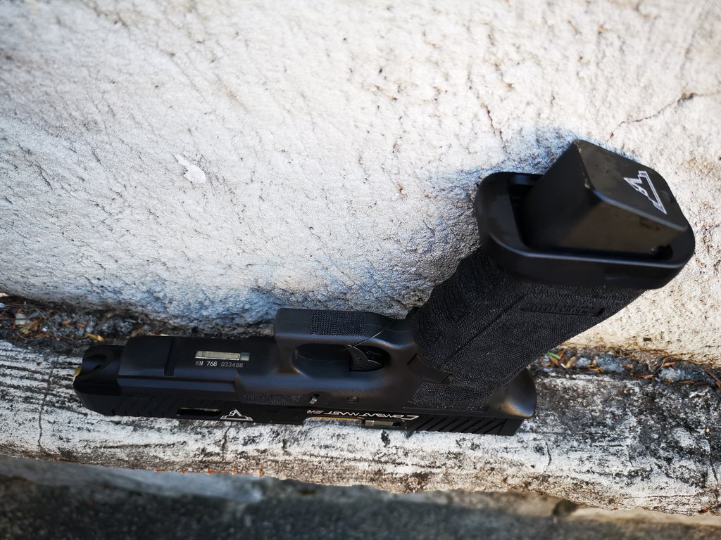 Double Bell Glock G34 TTI John Wick (Gas) Black - Gel Blaster Guns, Pistols, Handguns, Rifles For Sale