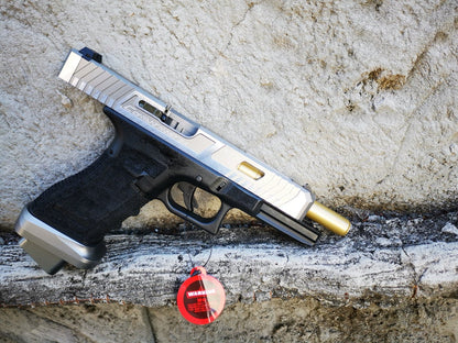 Double Bell Glock G34 TTI John Wick (Gas) Silver - Gel Blaster Guns, Pistols, Handguns, Rifles For Sale