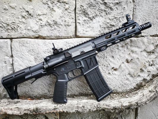 Well CQB T6 Full Metal CNC Custom with Mosfet - Black 