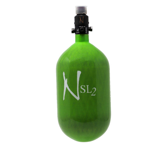Ninja SL2 68/4500 Carbon Fiber Air Tank - Lime - Gel Blaster Parts & Accessories For Sale
