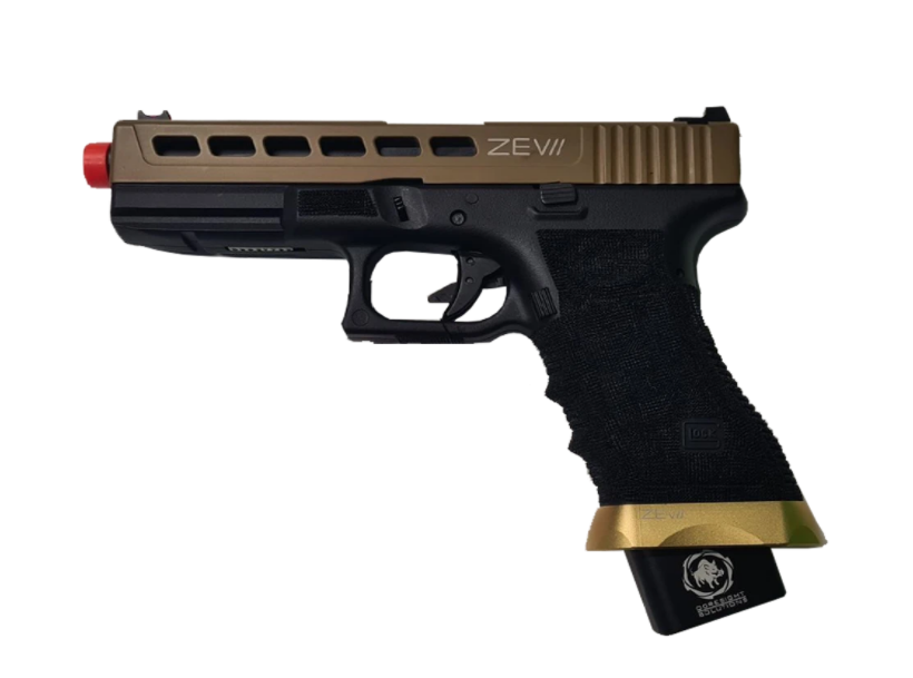 Atomic Armoury x Double Bell ZEV Glock - Tan - Gel Blaster Guns, Pistols, Handguns, Rifles For Sale