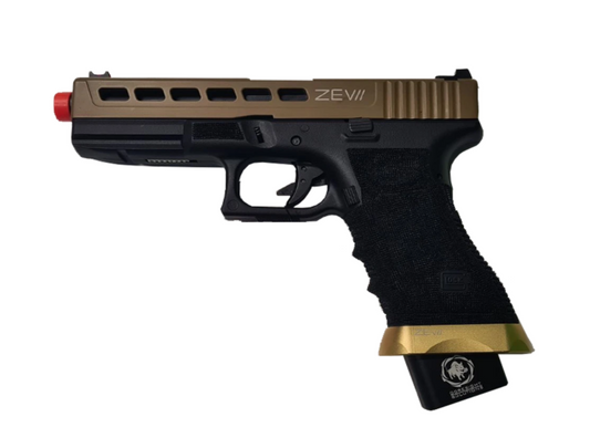 Atomic Armoury x Double Bell ZEV Glock - Tan - Gel Blaster Guns, Pistols, Handguns, Rifles For Sale