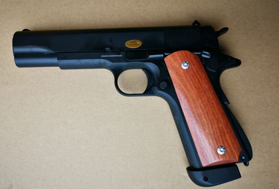 Real Wood Pistol Grip Set for Golden Eagle 1911 V10 GBB Pistols