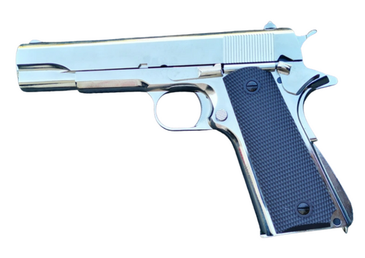 Golden Eagle 3305SV GM 1911 Vietnam Style Nickel Plated GBB Pistol (Gas) - Gel Blaster Guns, Pistols, Handguns, Rifles For Sale