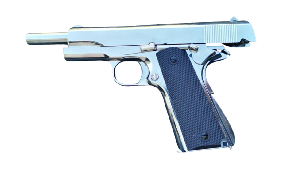 Golden Eagle 3305SV GM 1911 Vietnam Style Nickel Plated GBB Pistol (Gas) - Gel Blaster Guns, Pistols, Handguns, Rifles For Sale