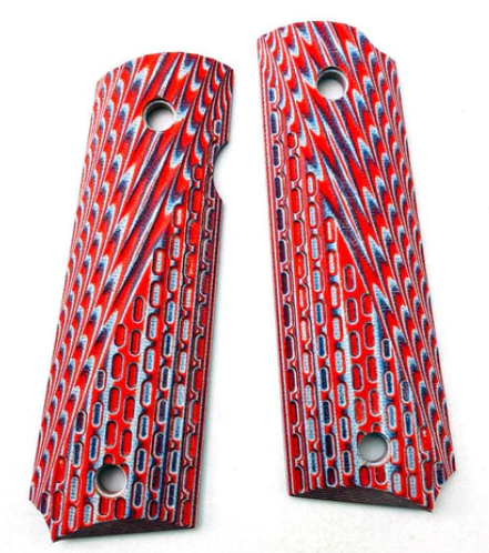 Red Tactics G10 Pistol Grip Set for Golden Eagle 1911 V10 GBB Pistols