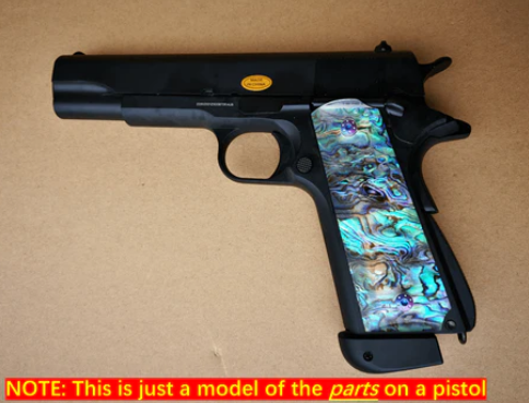 New Zealand Paua Shell G10 Pistol Grip Set for Golden Eagle 1911 V10 GBB Pistols