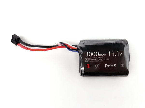 Titan 3000mAh 11.1v Brick T-Plug (Deans)- Gel Blaster Parts & Accessories For Sale - Sting Ops Tactical