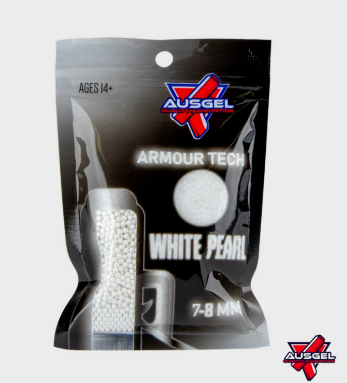Armour Tech - White Pearl - Gel Blaster Ammunition Gel Balls For Sale