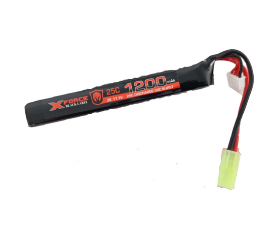 X-FORCE Black Label 11.1v 1200ma 25-50C 3 cell LIPO - Gel Blaster Parts & Accessories For Sale
