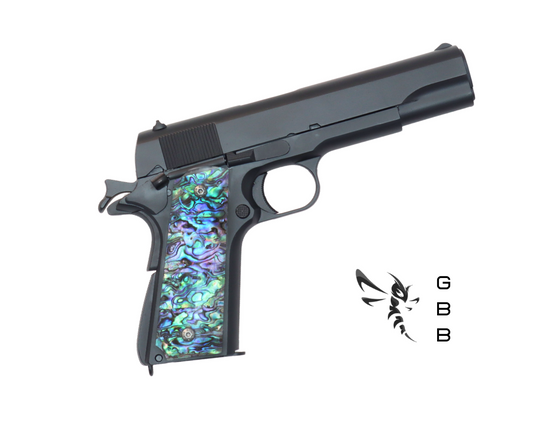 Custom 1911 Black GBB Pistol with Pearl Grips (Gas) - Gel Blaster Guns, Pistols, Handguns, Rifles For Sale