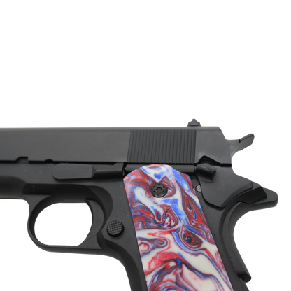 Custom 1911 Black GBB Pistol with Marble Grips (Gas) - Gel Blaster Guns, Pistols, Handguns, Rifles For Sale