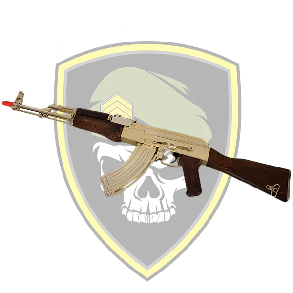 Double Bell Gold AK-47 Real Wood classic version -