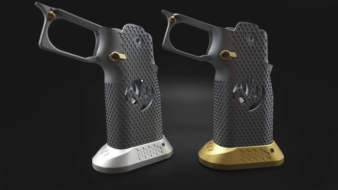 Hi-Capa CNC Aluminum Grip Set to suit TM Spec Pistols - Gel Blaster Guns, Pistols, Handguns, Rifles For Sale